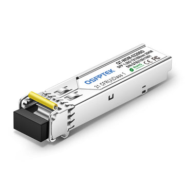 Cisco GLC-BX-20D Compatible 1000BASE-BX BiDi SFP 1550nm-TX/1310nm-RX 20km LC Transceiver Module